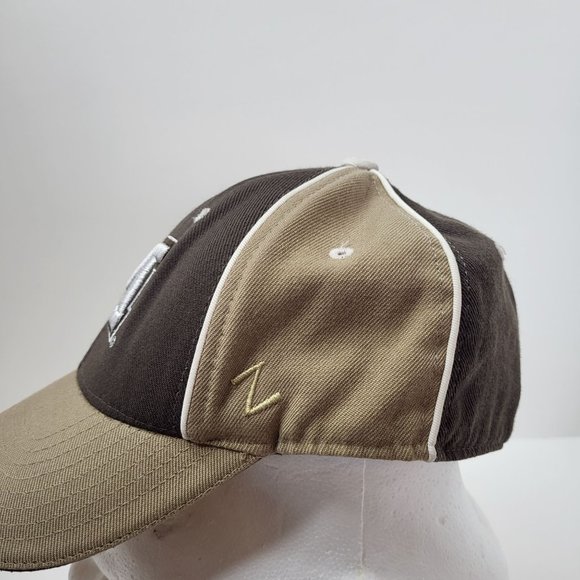 Zephyr Brand University of Michigan Wolverines Brown/Tan Fitted Hat Sz 6 3/4 Cap - Picture 6 of 13